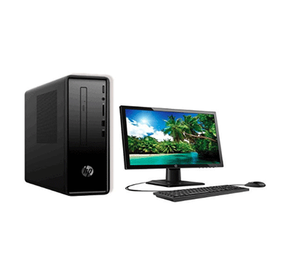 hp slimline 290-a0020in desktop pc (intel celeron j4005/ 7th gen/ 4 gb ram/ 1 tb hdd/ windows 10 home/ 20 inch screen/ usb usb kbd+ mouse ),black